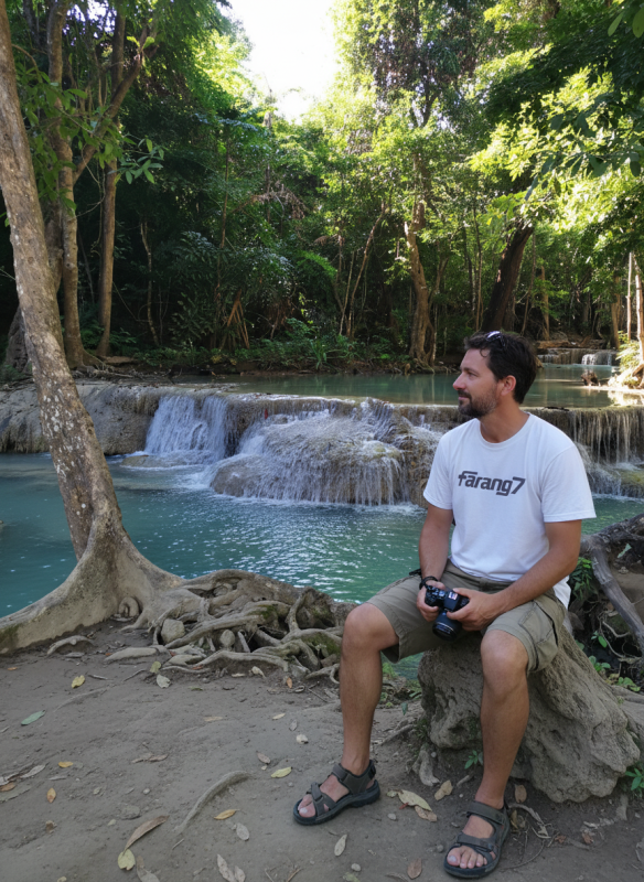 Farang7 White shirt Erawan