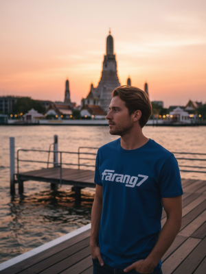 Wat Arun Blue Shirt